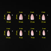 nbmsupply KOMILFO SOFAST NAIL FROMS NUDE ALMOND SHORT, 360 PCS 456075