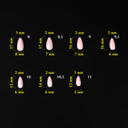 nbmsupply KOMILFO SOFAST NAIL FROMS NUDE ALMOND SHORT, 360 PCS 456075
