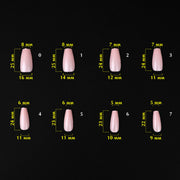 nbmsupply KOMILFO SOFAST NAIL FROMS NUDE BALLERINA MEDIUM, 360 PCS 456078