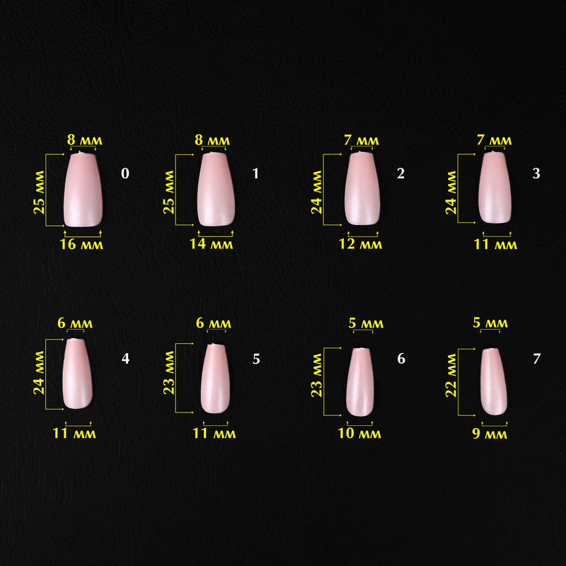 nbmsupply KOMILFO SOFAST NAIL FROMS NUDE BALLERINA MEDIUM, 360 PCS 456078
