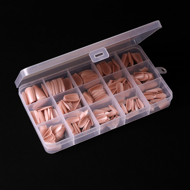 nbmsupply KOMILFO SOFAST NAIL FROMS NUDE BALLERINA SHORT, 360 PCS 456077