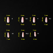 nbmsupply KOMILFO SOFAST NAIL FROMS NUDE BALLERINA SHORT, 360 PCS 456077