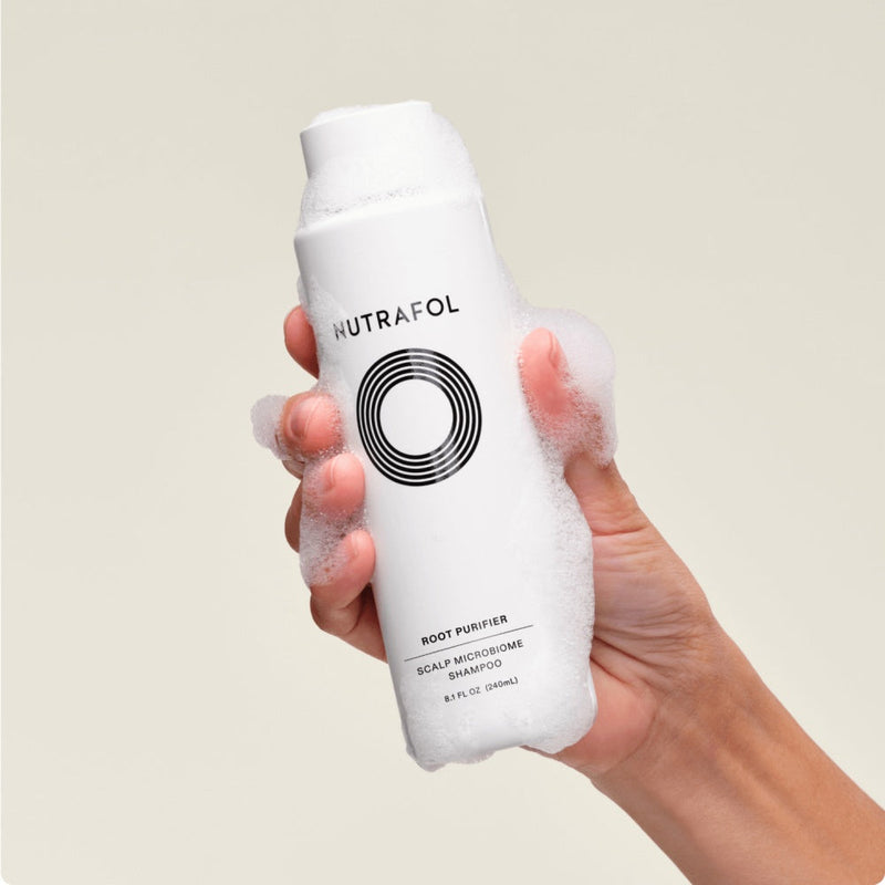 Nava Beauty Nutrafol Root Purifier Scalp Microbiome Shampoo Shampoo Antique White 8.1 oz / 240 mL