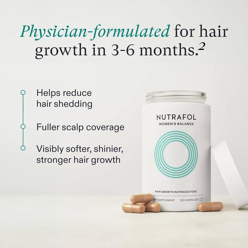 Nava Beauty Nutrafol Women's Balance Hair Growth Pack 3-Month Supply Lavender