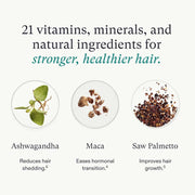 Nava Beauty Nutrafol Women's Balance Hair Growth Pack 3-Month Supply White Smoke