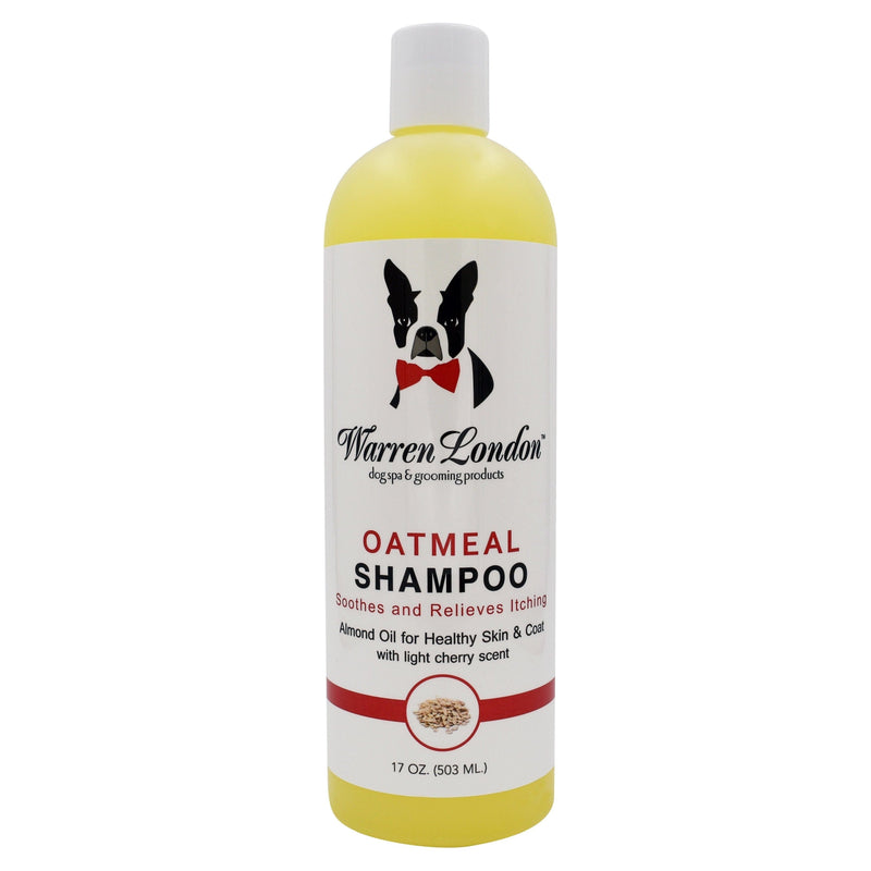 Warren London Oatmeal Shampoo - For Dogs With Itchy Skin and Coats - Cherry Scented Dog Shampoo