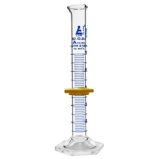 Medisca Class A Graduated Glass Cylinder, Single Scale, 10 mL Science & Laboratory White Smoke