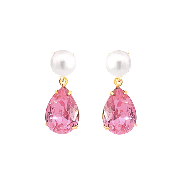 October Birthstone Pearl Earrings