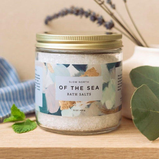 Slow North Of The Sea Bath Salts - 15 oz Jar Body Care