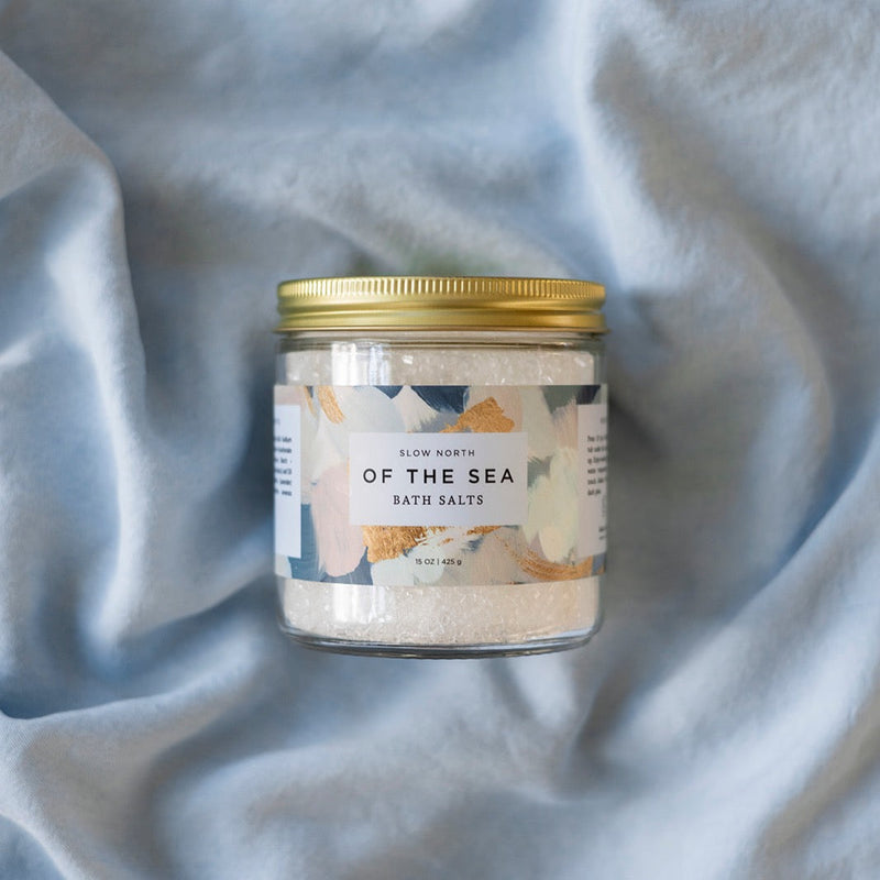 Slow North Of The Sea Bath Salts - 15 oz Jar Body Care