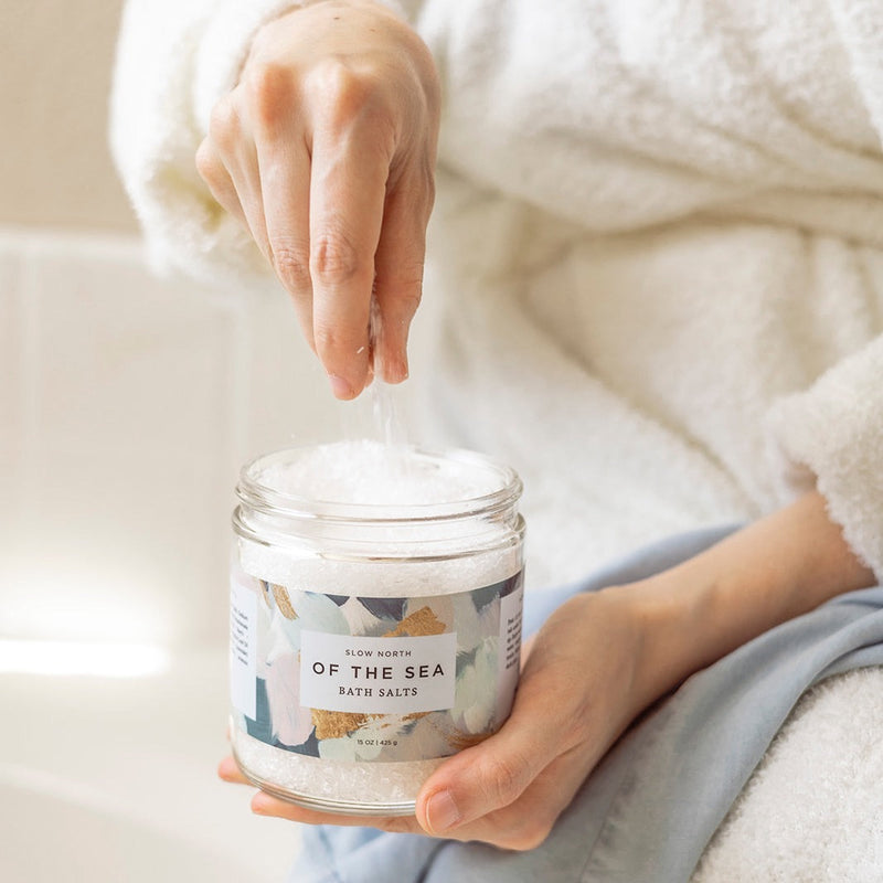 Slow North Of The Sea Bath Salts - 15 oz Jar Body Care