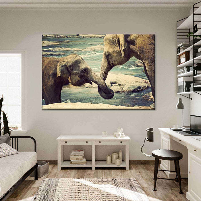 Asian Elephants Wall Art