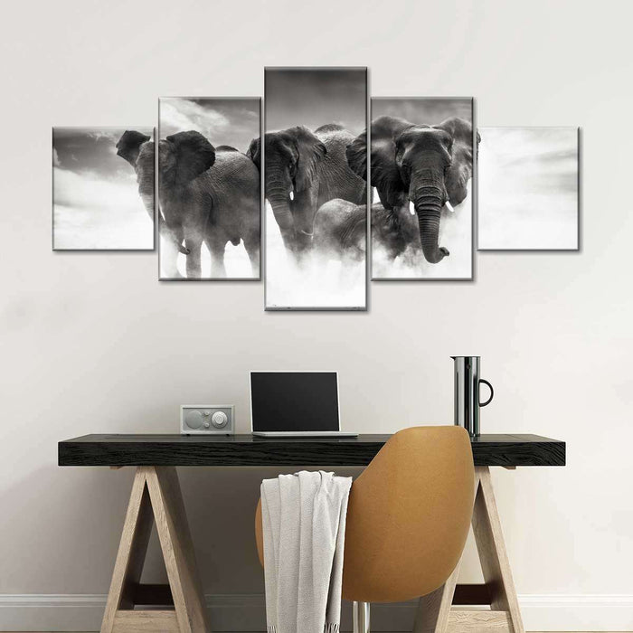 Etosha Park Elephants Wall Art