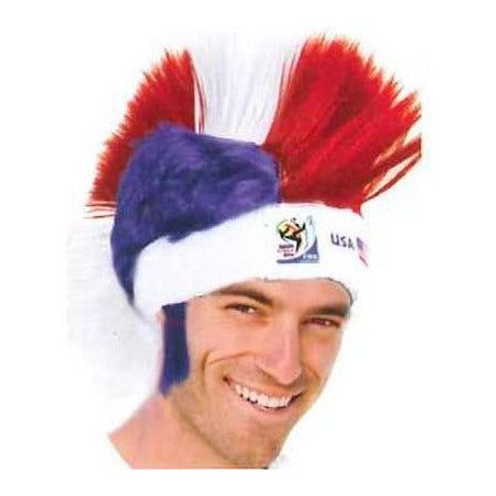 VIP Extensions Soccer Fan Mohawk Wig Hats Bulk 25-Pack - Vintage Collectible Official FIFA World Cup Fan Wig