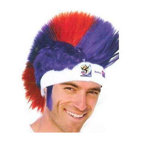 VIP Extensions Soccer Fan Mohawk Wig Hats Bulk 25-Pack - Vintage Collectible Official FIFA World Cup Fan Wig