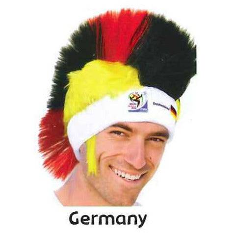 VIP Extensions Soccer Fan Mohawk Wig Hat - Vintage Collectible Official FIFA World Cup (14 Countries) Fan Wig