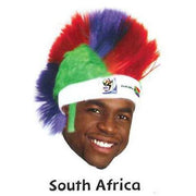 VIP Extensions Soccer Fan Mohawk Wig Hat - Vintage Collectible Official FIFA World Cup (14 Countries) Fan Wig
