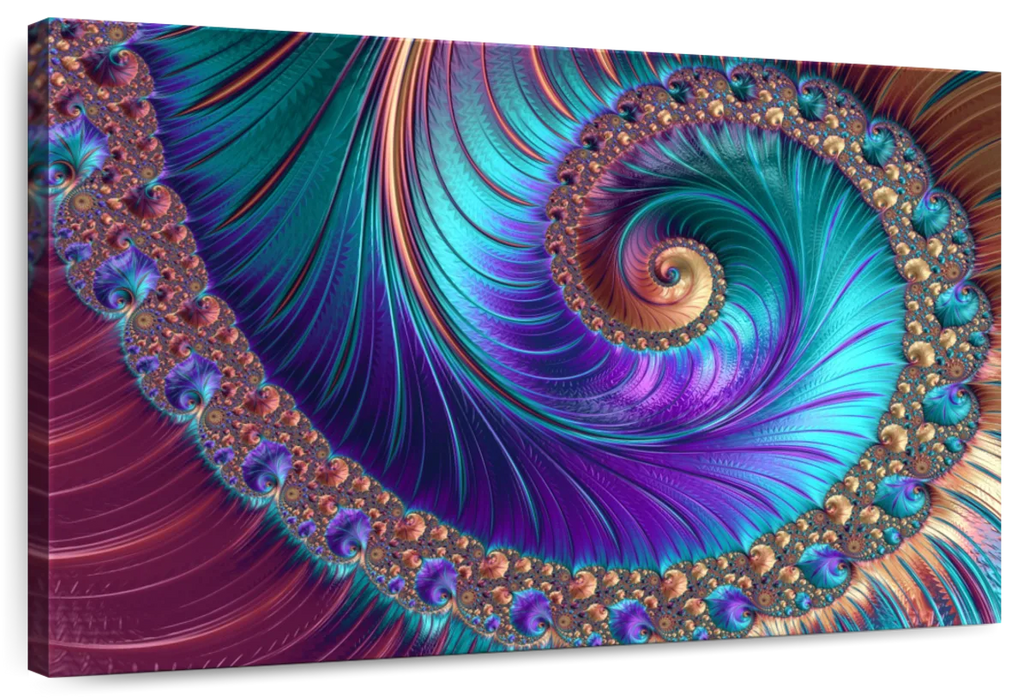 Abstract Fractal Shapes Wall Art