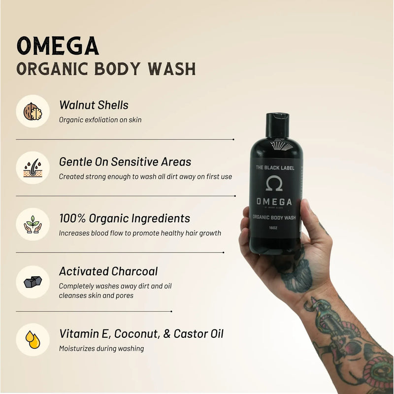 Johnny Slicks Omega Body Wash