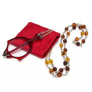 eyekeeper.com One Hand Hold Reading Glasses with Chain Foldable Readers R153 Eyeglasses