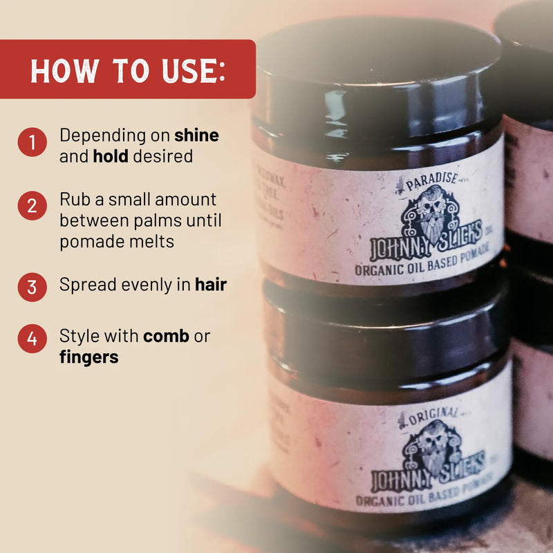 Johnny Slicks Organic Oil Based Pomade Pomade