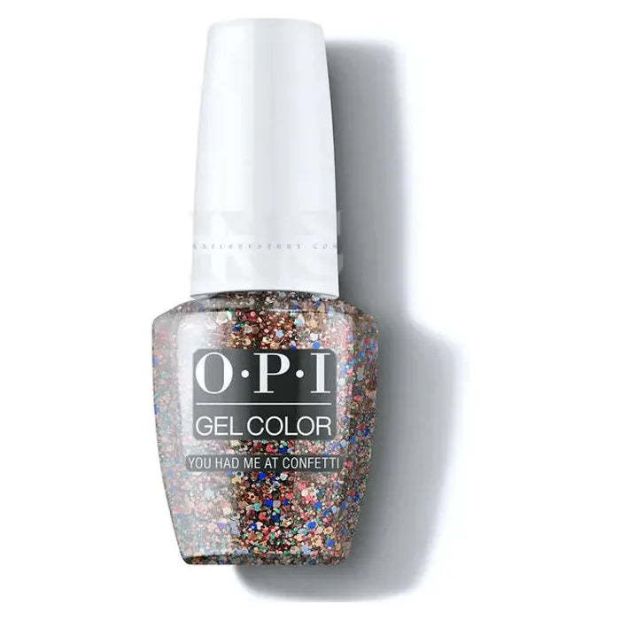 Inail Supply - Opi Gel Color - Holiday Celebration 2021 - You Had Me At Confetti Gc N15