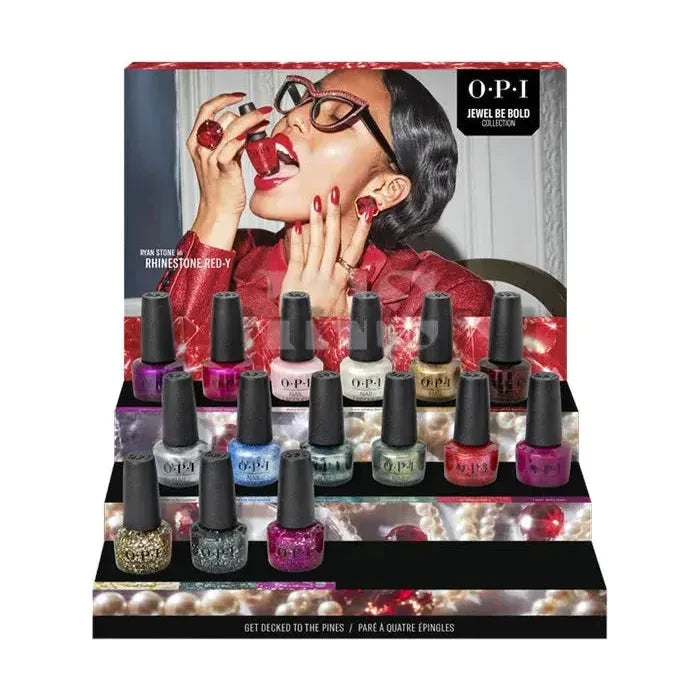 iNAIL SUPPLY - iNAIL SUPPLY - OPI Nail Lacquer - Jewel Be Bold Holiday 2022 - 15 Pieces Display NL