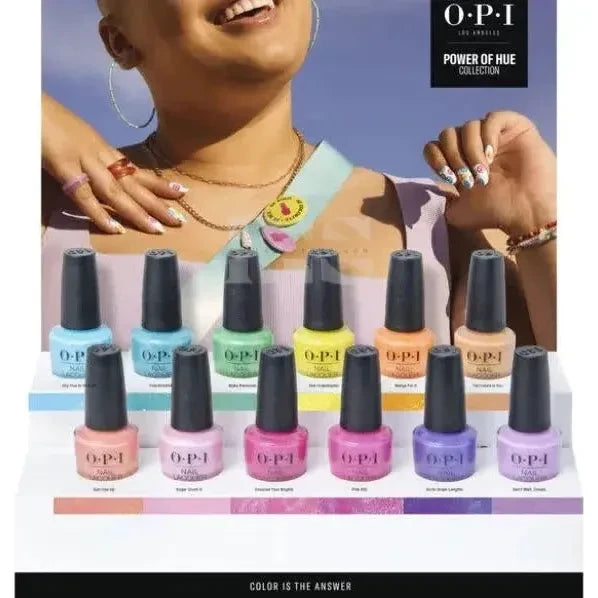 iNAIL SUPPLY - iNAIL SUPPLY - OPI Nail Lacquer - Power Of Hue Summer 2022 Collection - 12 Pieces Display