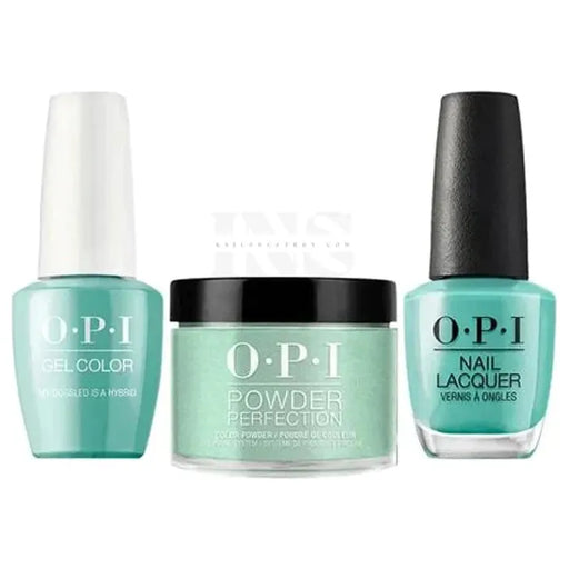 OPI Trio - My Dogsled is a Hybrid N45 Dip: 1.5 oz | Gel: 0.5 oz | Lacquer: 0.5 Oz.