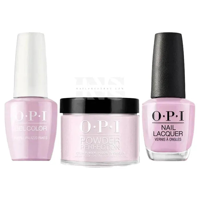 OPI Trio - Purple Palazzo Pants V34 Dip: 1.5 oz | Gel: 0.5 oz | Lacquer: 0.5 Oz