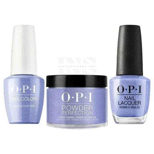 OPI Trio - Show Us Your Tips! N62 Dip: 1.5 Oz / Gel: 0.5 Oz / Lacquer: 0.5 Oz