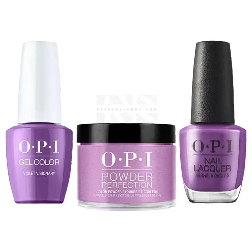 OPI Trio - Violet Visionary LA11 Dip: 1.5 oz | Gel: 0.5 oz | Lacquer: 0.5 oz