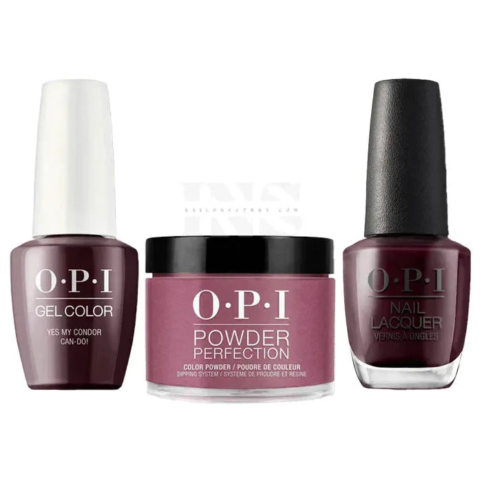 OPI Trio - Yes, My Condor Can-do! P41 Dip: 1.5 oz | Gel: 0.5 oz | Lacquer: 0.5 oz