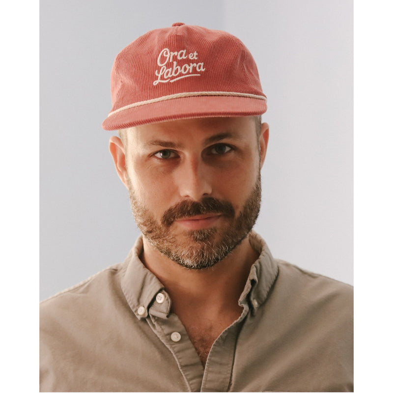Be A Heart Dusty Rose Ora et Labora Corduroy Hat hat