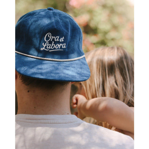 Be A Heart Blue Ora et Labora Corduroy Hat hat