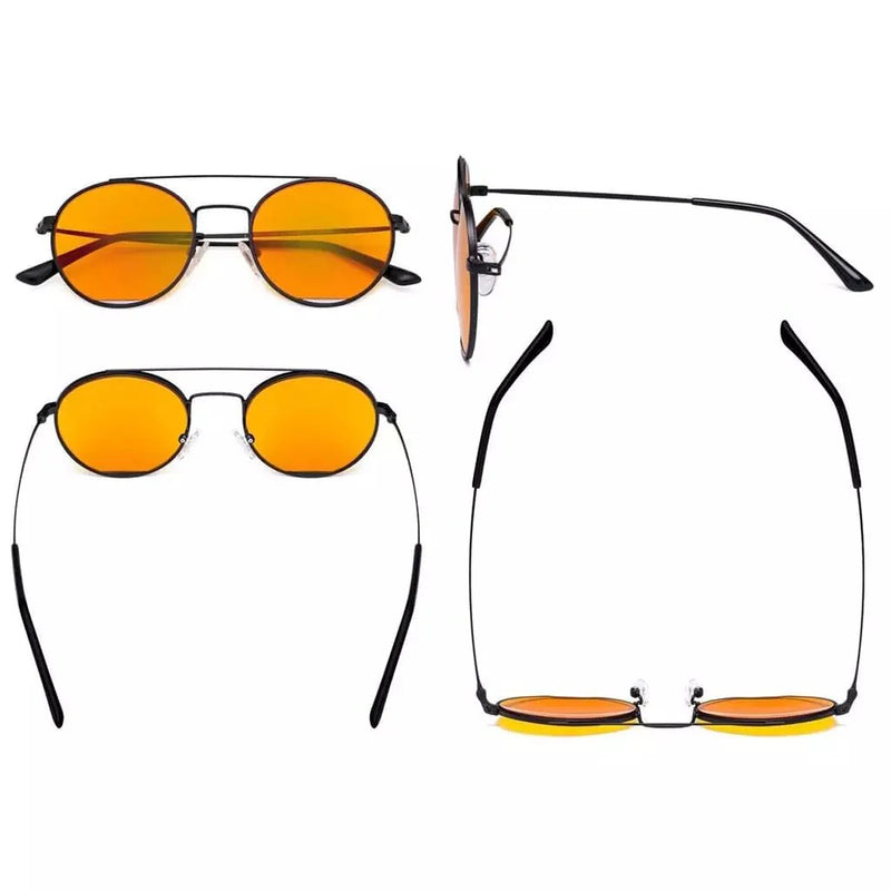 eyekeeper.com Orange Classic Blue Light Blocking Eyeglasses LX19029-BB98 Eyeglasses