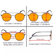 eyekeeper.com Orange Classic Blue Light Blocking Eyeglasses LX19029-BB98 Eyeglasses