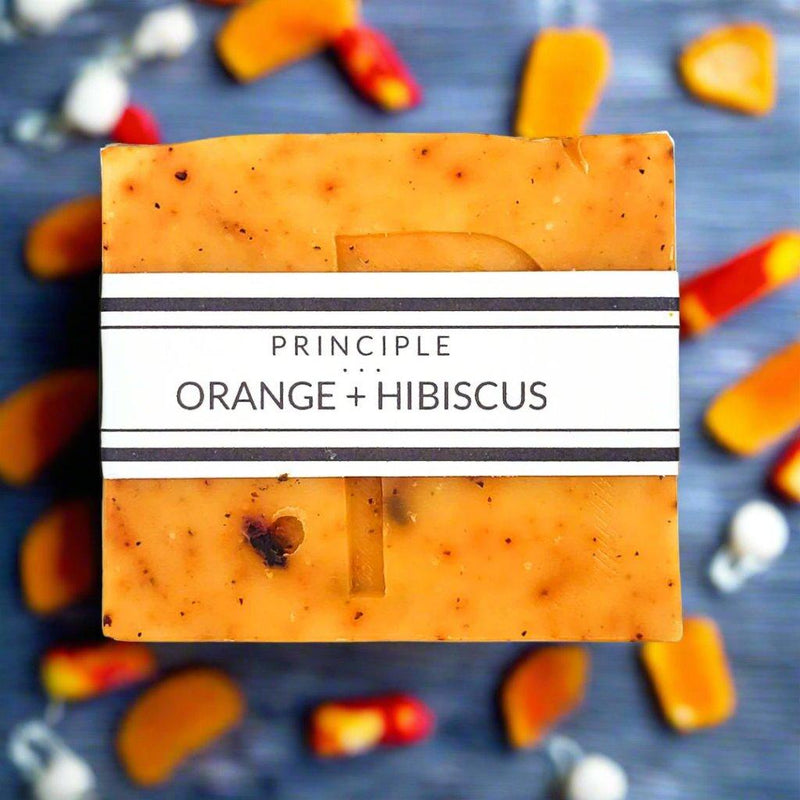 P R I N C I P L E Orange + Hibiscus Soap Bar Soap