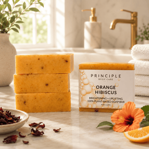 P R I N C I P L E Orange + Hibiscus Soap Bar Soap