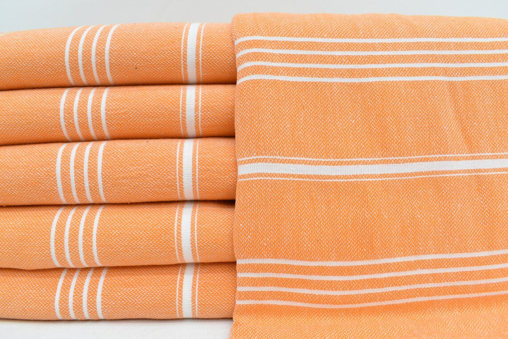 MONACO ORANGE TURKISH TOWEL