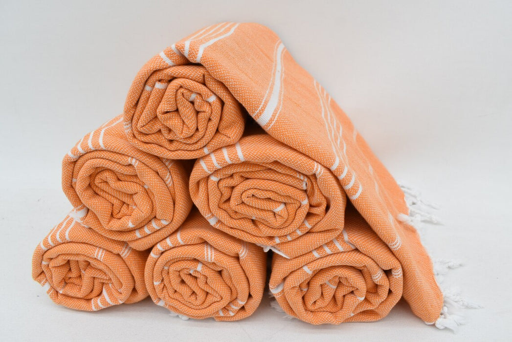 MONACO ORANGE TURKISH TOWEL