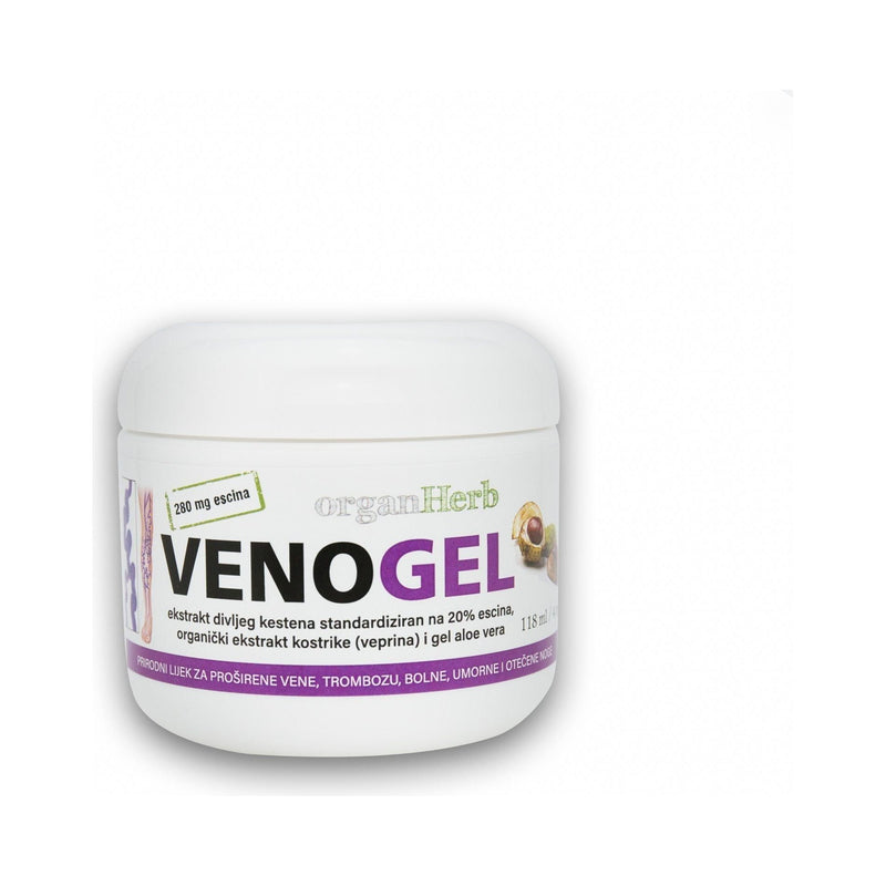 OrganHerb OrganHerb VenoGel 4 oz - Horse Chestnut Gel for Vein Health and Circulation Support Lotions