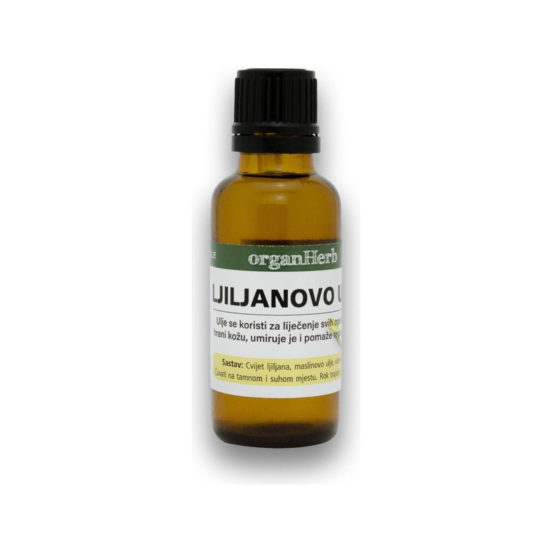 OrganHerb OrganHerb Organic Lily Infused Oil (Ljiljanovo Ulje) 1 oz – Soothing Hydration for Radiant Skin Organic Infused Oils