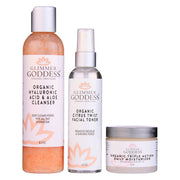 Glimmer Goddess® Organic Skin Care Organic 3-Step Anti-Aging Skin Care Routine Gift Packs & Value Sets