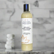 Glimmer Goddess® Organic Skin Care Organic Acne Cleanser – Gentle Face & Body Wash Facial Cleanser