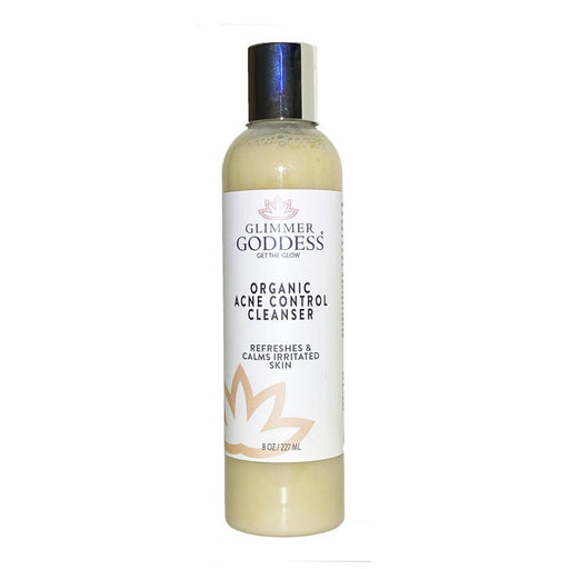 Glimmer Goddess® Organic Skin Care Organic Acne Cleanser – Gentle Face & Body Wash Facial Cleanser