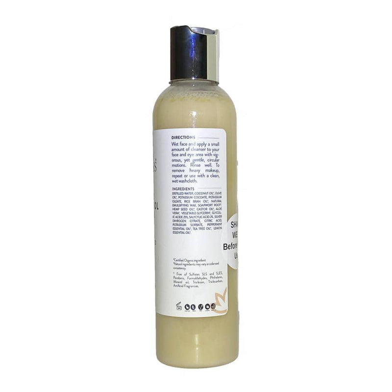 Glimmer Goddess® Organic Skin Care Organic Acne Cleanser – Gentle Face & Body Wash Facial Cleanser