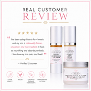 Glimmer Goddess® Organic Skin Care Organic Anti-Wrinkle Trio – 3-Step Collagen Boosting System Gift Packs & Value Sets White Smoke