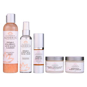 Glimmer Goddess® Organic Skin Care Complete Organic Anti-Wrinkle 5-Step Kit with Vitamin C & SPF 30 Gift Packs & Value Sets White Smoke