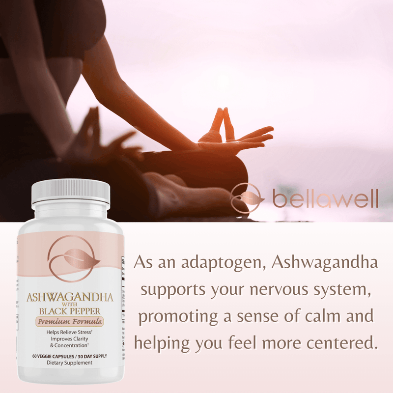 Bellawell Health Organic Ashwagandha - An Ancient Treasure by Bellawell Capsules White Smoke